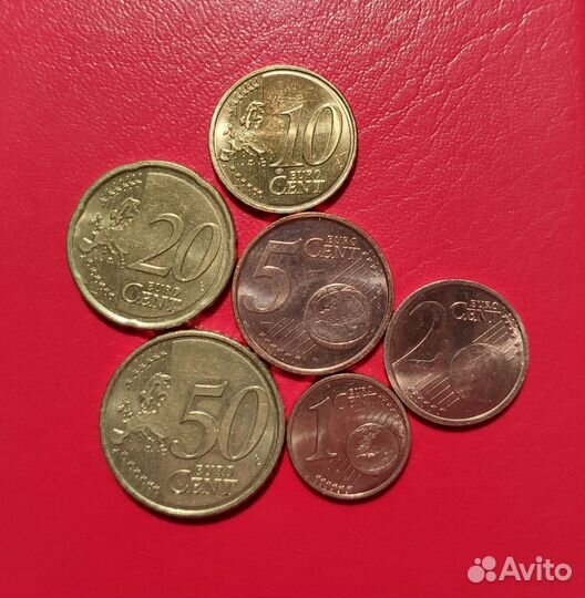 Наборы монет из Евро центов, несколько видов