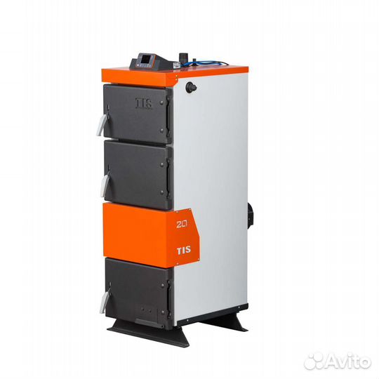 Котел твердотопливный полуавтоматический Plus TiS