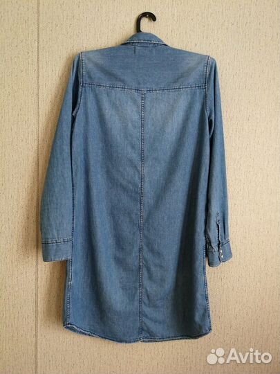Джинсовое платье рубашка H&M 44р