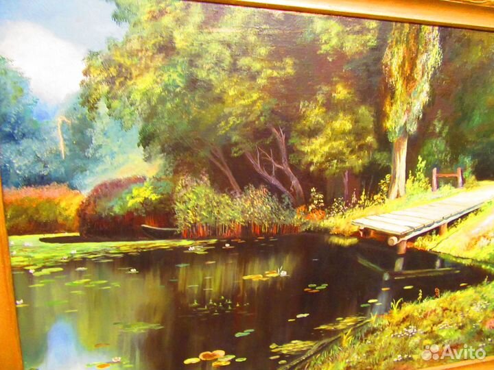 Картина на холсте выполнена маслом