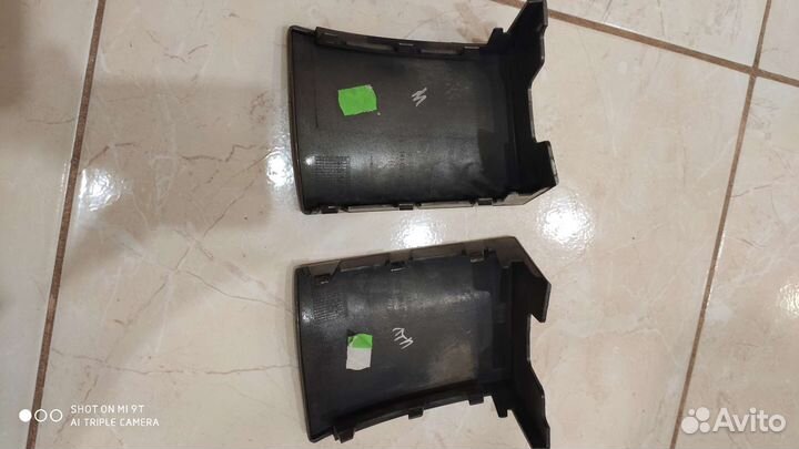 Накладки заднего бампера skoda yeti 09-13