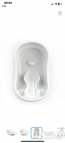 Ванночка для купания с термометром с горкой