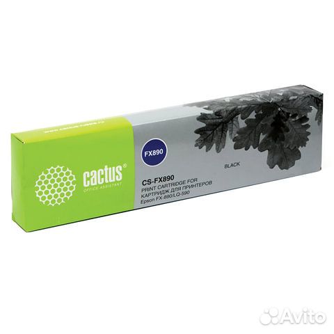 Картридж матричный cactus CS-FX890 epson LQ-590, ч