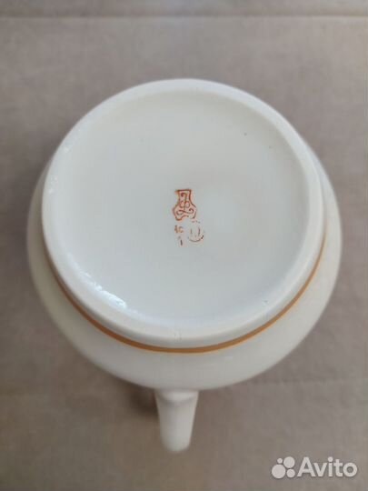 Новый заварочный чайник + 4 кружки. Добруш, 1970 г