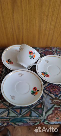 Советский фарфор/ Полтава, чашка и блюдца