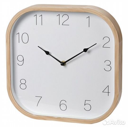 Часы настенные koopman 300х300х48мм коричневый дер