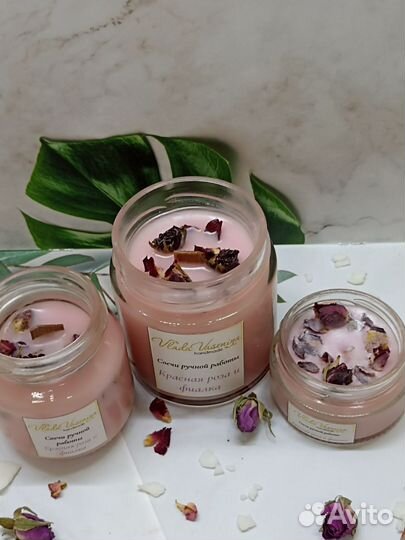 Ароматическая свеча ручной работы