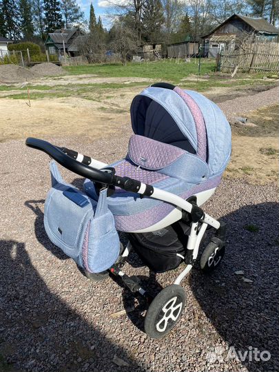 Коляска 2 в 1 плюс АВТОлюлька,кокон,коврик