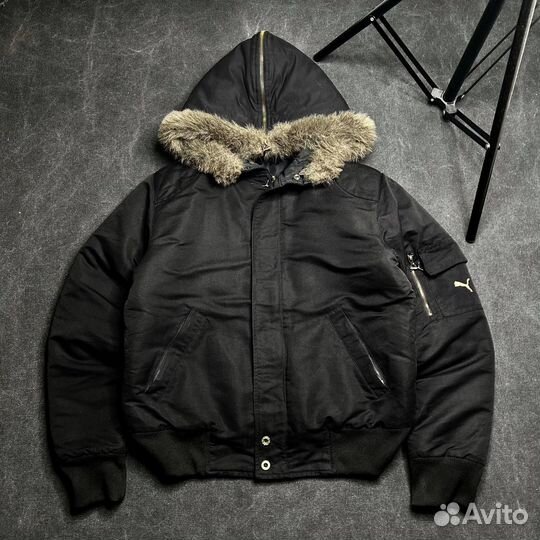 Бомбер puma с мехом