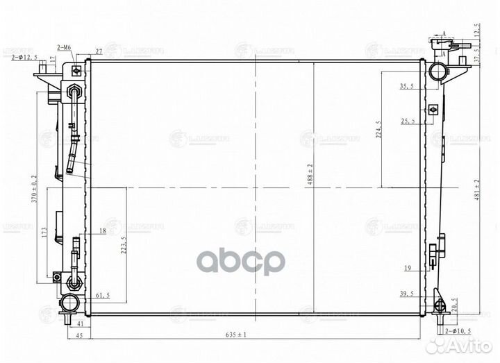 Радиатор Основной Luzar Lrc 081S5 LRC081S5 luzar