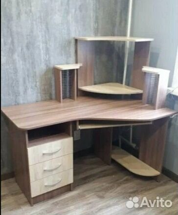 Стол компьютерный Ясень шимо угловой