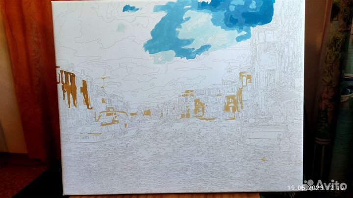 Картины по номерам начатая