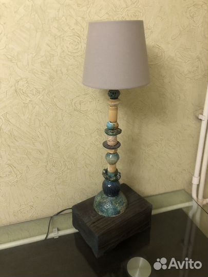 Лампа настольная, ручная работа