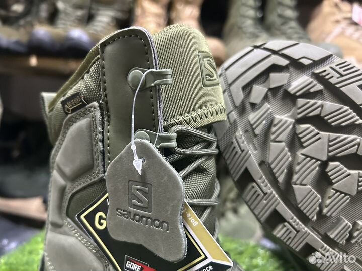 Берцы Salomon goretex мембрана Тактические ботинки