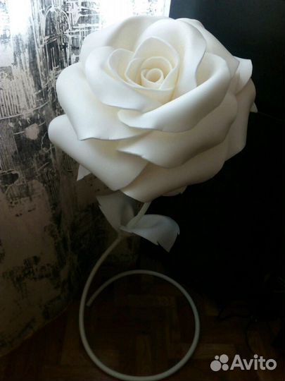 Ростовые цветы из изолона, роза-шкатулка