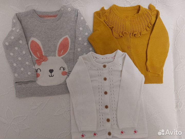 Детские вещи пакетом 9-12, 74-80 комбинезон лонг
