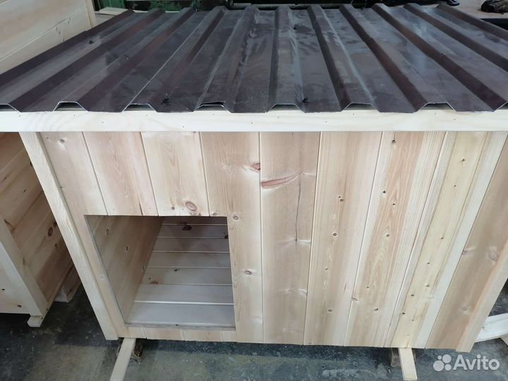 Будка для собаки утепленная кедр