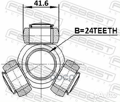 Трипод BMW 3 E90/E91 2004-2012/24*41.6 мм