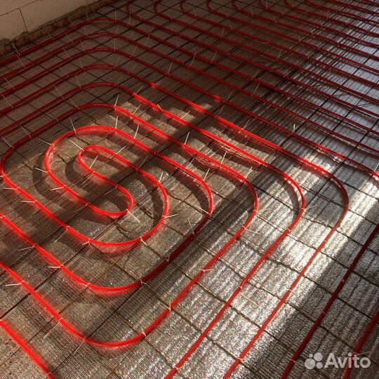 Газификация, Отопление, Теплый пол, Стяжка