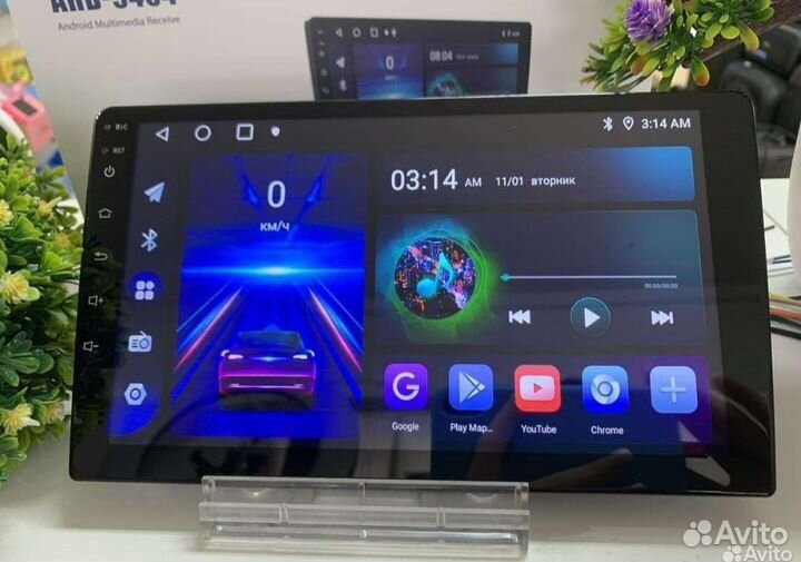 Магнитола 2 din 9 дюймов 4/ 64 Гб андроид 13