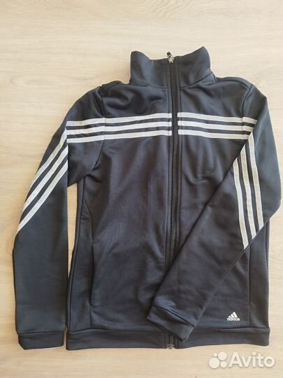 Кофта спортивная зип Adidas оригинал 40 42