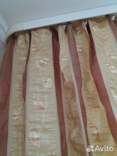 Портьеры, тюль и карниз