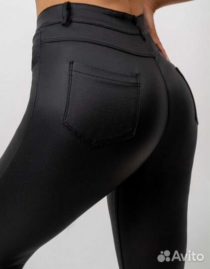 Брюки кожаные