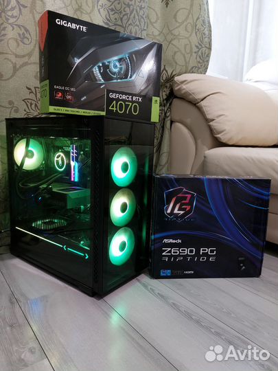 Мощный i7 12700k+RTX4070 12gb