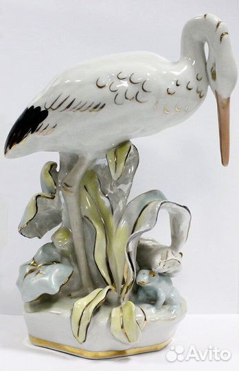 Статуэтка. Цапля. Дулево 1966 год