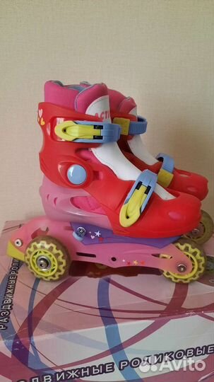Роликовые коньки детские раздвижные