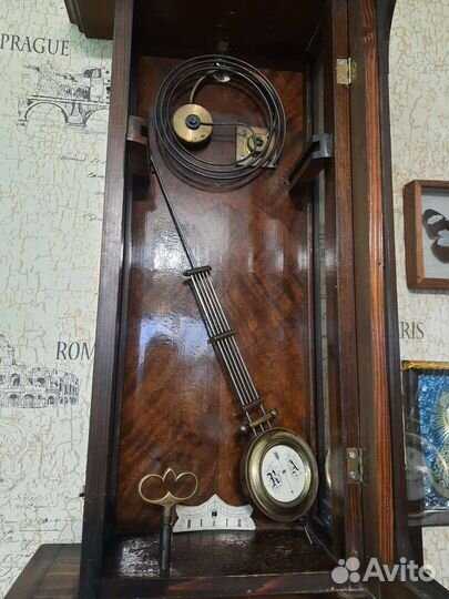 Старинные Антикварные Настенные Часы Павелъ Буре