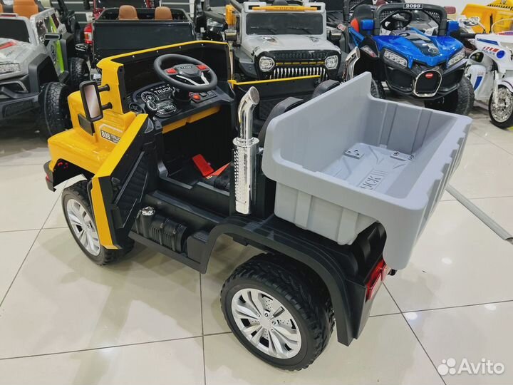 Детский электромобиль truck желтый