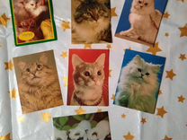 Календарики серии Коты Собаки Птицы Цветы Марки