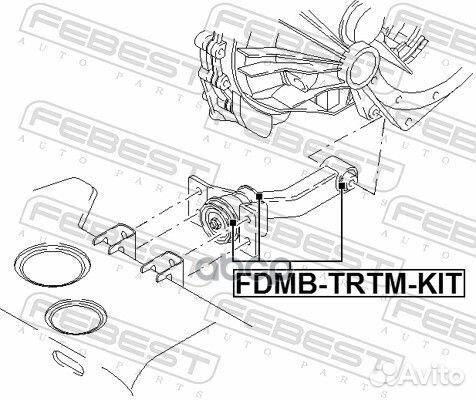 Сайлентблок опоры двигателя компл ford transit FY