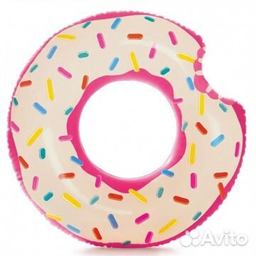 Круг надувной Пончик 107см, от 9лет, Intex