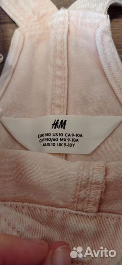 Джинсовый комбинезон hm, 140