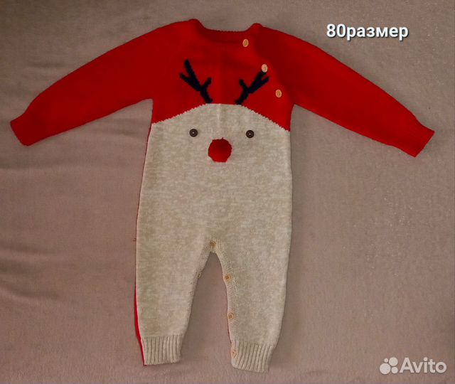 Комбинезон новогодний 74 80