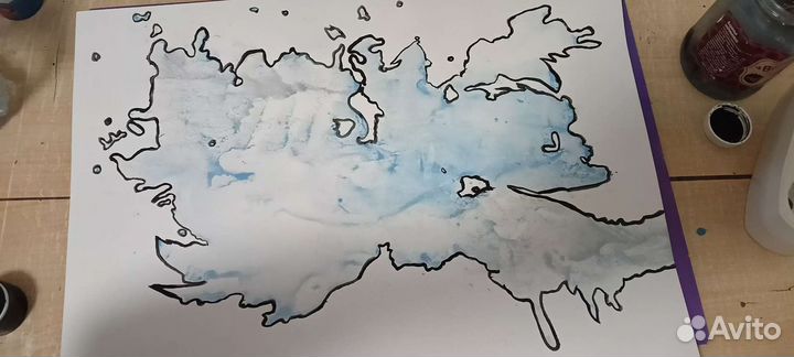 Картина акварель