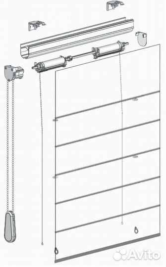 Карниз для римских и французских штор