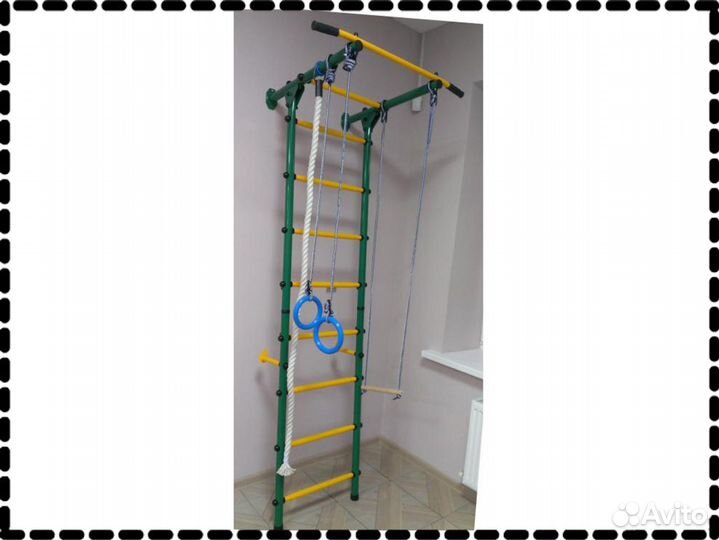 Шведская стенка Пристенная для детей + Турник