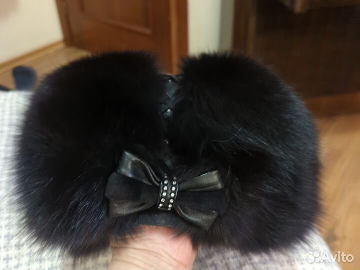 Шапка зимняя женская из меха песца