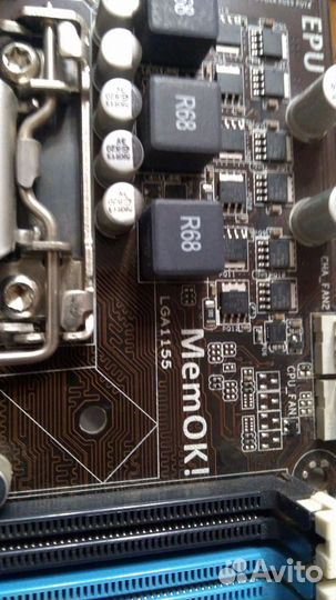 Материнская плата s1155 Asus p8z68, ddr3