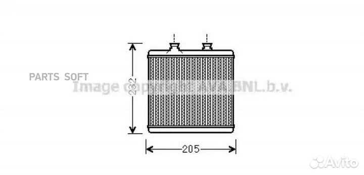 AVA MS6472 радиатор печки