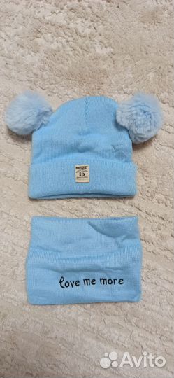 Комплект шапка и шарф