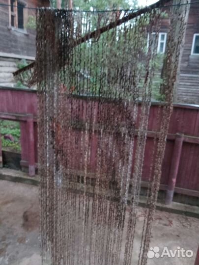 Штора, занавеска из ракушек. Ручная работа