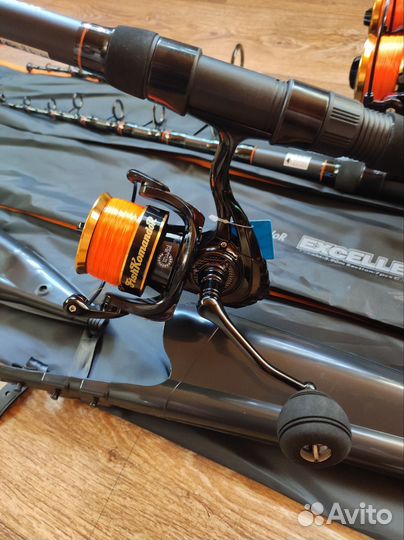 Карповые телескопы с катушками 3+3. Komandor