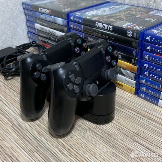 Док-Станция для Геймпадов PS4 Зарядка на 2Джостика