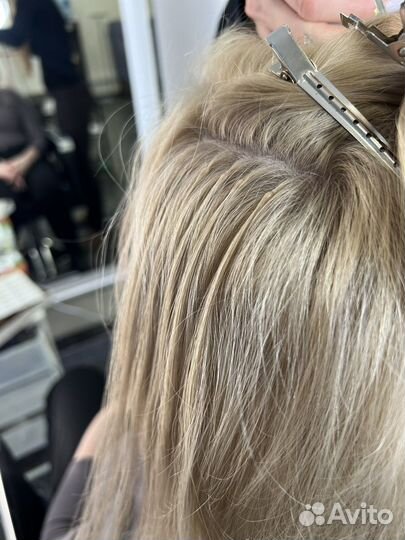 Наращивание волос в 6 рук