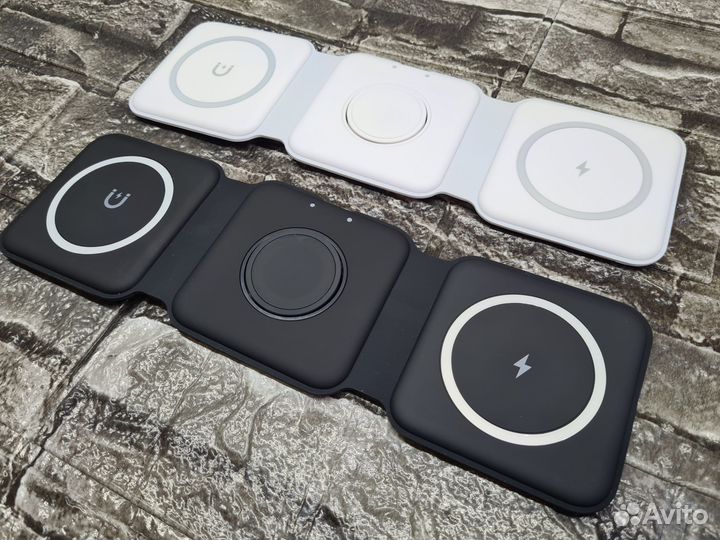 Беспроводная зарядка MagSafe 3в1 15w