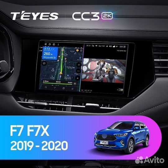 Магнитола Teyes CC3 2K 4/32 Haval F7 F7X 2019-2020